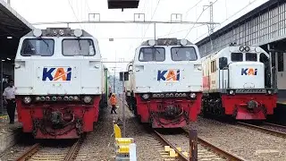 RAMAINYA KERETA API AKHIR GAPEKA '21 di Stasiun Tersibuk JAKARTA, ada KERETA & LOKOMOTIF SPESIAL !!