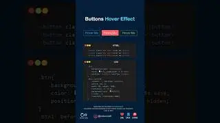 Buttons Hover Effect #html #css #js #htmlcss #cssanimation #webdev