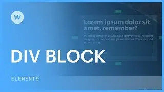 Div blocks - Web design tutorial