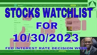 Your Ultimate Stock Market Watchlist Guide For #jpowell Interest Rate