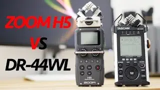 Tascam DR-44WL VS Zoom H5 - Detailed Comparison & Test