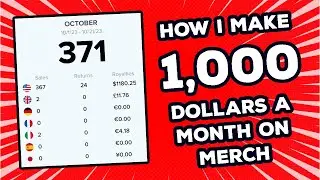 💰 My EXACT Strategy On How I Make OVER 1,000 DOLLARS a Month On Merch By Amazon (2023)