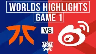 FNC vs WBG Highlights Game 1 | 2023 Worlds Swiss Round 5 | Fnatic vs WeiboGaming