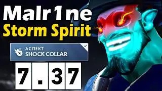 Малрин на Шторме, Все еще Силен?! - Malr1ne Storm Spirit 7.37 ДОТА 2