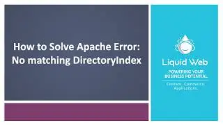 Apache Error Solved: No matching DirectoryIndex