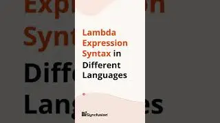 Lambda Expression Syntax in Different Languages