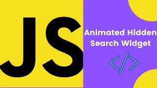 Build Animated Hidden Search Bar in 12 Minutes with Javascript | HTML CSS Javascript Tutorial