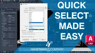 AutoCAD Tips - Quick Selection Tool (Select any object)