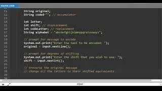 Java Cryptography Lesson 02) Caesar's Cipher