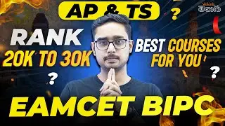 EAMCET BiPC | Rank Vs Course | Rank 20k to 30k - Best Courses | EAPCET 2024 Counselling | Ajay Sir