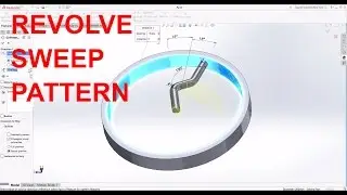 Solidworks 2017 Tutorial | Sketch Revolve Sweep