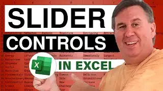 Excel - Mastering Excel Scrollbars: Add ActiveX Controls & Change Numbers Graphically - Episode 649