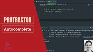 Protractor Autocomplete Webstorm