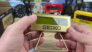 Unboxing Seiko QHL087G “gold marathon clock” limited edition