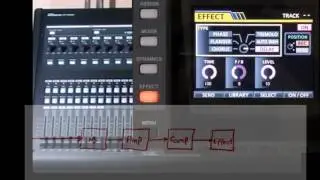 Tascam DP24/32SD Tutorial 7: Guitar Insert Effect + FX Summary