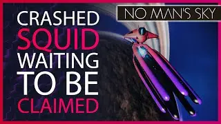 Free S Class Ship | Beautiful Red & Purple Squid Exotic Crashed Ship | No Mans Sky Origins Update