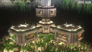 Minecraft: How To Build the Ultimate Underwater Base Tutorial (#20) | 마인크래프트 건축, 수중 기지, 인테리어