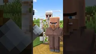 Villagers VS Pillagers😂|#minecraft #shorts