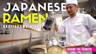 Behind the Counter at a Local Japanese Miso Ramen Restaurant