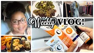 WEEKLY VLOG: Temu Try On Haul 2024 + TruSkin Skincare Review + Red Lobster's Back! STEAK???