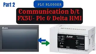 fx5u plc communication with delta hmi | fx5u modbus communication | fx5u rs485 communication |