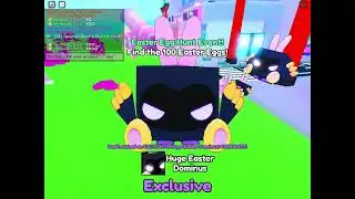 i GOT A HUGE EASTER DOMINUS?!! FIRST TRY! in Pet Simulator X