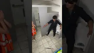 Man catches girl in wrong bathroom 