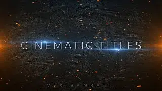 After Effects Template - The Cinematic Trailer Teaser Free