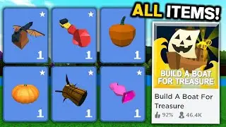 ALL HALLOWEEN UPDATE ITEMS!! | Build a boat for Treasure ROBLOX