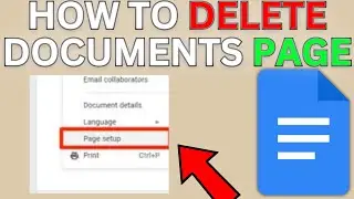 How to Delete Page in Google Docs - Step by Step