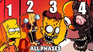 FNF: Homer VS Bart - Simpsons ALL PHASES - Friday Night Funkin' (FNF Mod) Dura's Eternal Madness