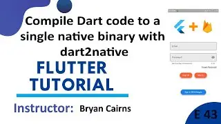 Compile Dart Code to a Single Native Binary with Dart to Native | Flutter Development Using Dart