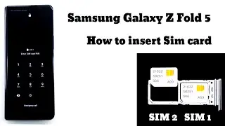 Samsung Galaxy Z Fold 5 How to insert sim card