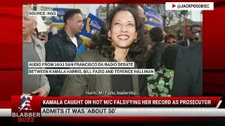 Kamala Caught On Hot Mic Falsifying Her Record As Prosecutor