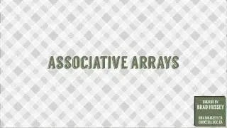 Associative Arrays