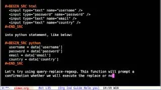 Emacs Regular Expression - Query Replace Regexp and Visual Regexp