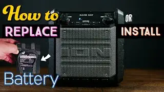 How To Replace Install Speaker Battery Easy Simple ION