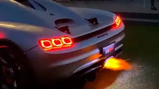 KOENIGSEGG CC850 INSANE FLAMES and REVS