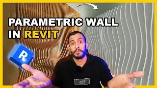 how to create parametric wall in REVIT 2025 Easy Tutorial I انشاء جدار باراميتريك في الريفت المعماري