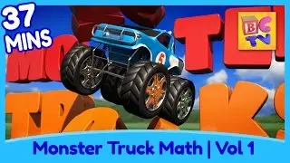 Learn Math and Counting Monster Trucks for Kids | Compilation Vol 1