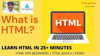 HTML Tutorial For Beginners | Learn HTML In 25 Minutes [2021] | HTML Crash Course | HTML Basics