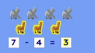 Kindergarten - Math - Subtract with Objects