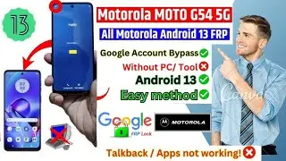 Motorola Moto G54 Frp Bypass | All Motorola Android 13 FRP Bypass 2023 - 24 [ Without PC ]