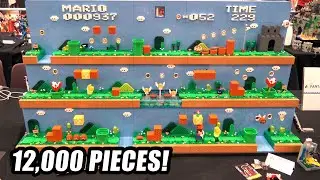 LEGO Super Mario Level with 14 Motors!