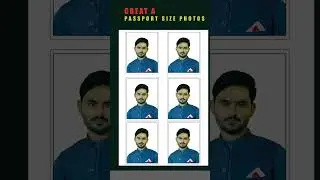 How To Create a Passport Size Photos in photoshop | Short & Fast