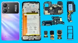 poco m6 5g teardown / poco m6 5g back cover open / poco m6 5g disassembly