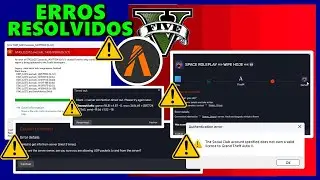 ERRO no FIVEM ao JOGAR GTA RP como CORRIGIR ERROS no FIVEM GTA RP...