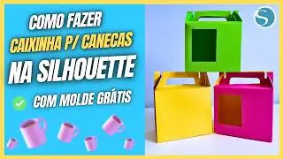 Como fazer Caixinha para Caneca no Silhouette Studio com Molde Gratuito! - CAMEO 5