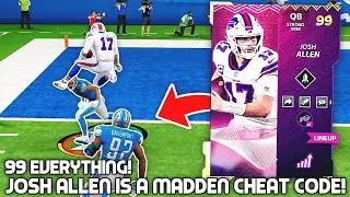 Josh Allen is a MADDEN CHEAT CODE! 99 Everything! Madden 22