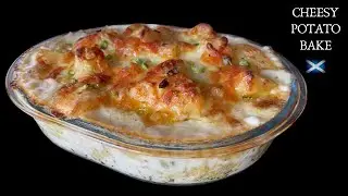 Cheesy Potato Casserole | Easy cheese & potato bake | The best side dish!